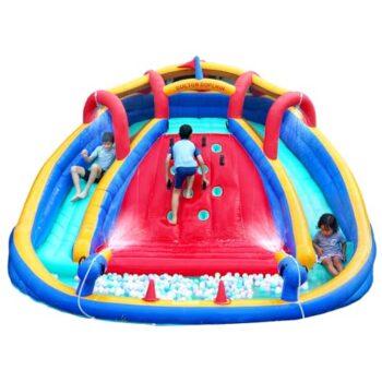 Mixcous Inflatable Double Water Slide Park
