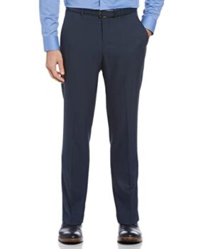 Perry Ellis Men's Performance Dress Pants, Indigo