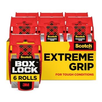 Scotch Clear Box Lock Packing Tape - 6 Rolls