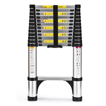 SocTone 12.5 FT Lightweight Telescoping Ladder
