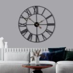 Sorbus 24-Inch Large Black Wall Clock