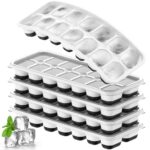 Stackable Silicone Ice Cube Tray Set