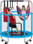 ZCMHAXJ 55" Kids Trampoline with Enclosure