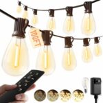 100FT LED Outdoor String Lights with Remote