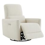 CHITA Swivel Glider Recliner Chair with Lumbar Support