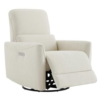CHITA Swivel Glider Recliner Chair with Lumbar Support