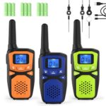 Rechargeable Long Range Walkie Talkies - 3 Pack