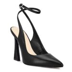 Reoplty Women's Ankle Strap Pointed Pumps