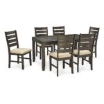 Rokane 20" Dining Table Set with 6 Chairs