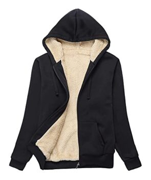 SWISSWELL Women's Winter Fleece Zip Hoodie