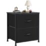 DUMOS Nightstand with 2 Fabric Drawers