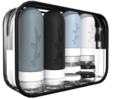 18-Pack TSA Approved Silicone Travel Bottles