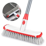 2 in 1 Long Handle Floor Scrubber Brush