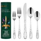 20 Piece Stainless Steel Silverware Set