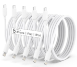 5-Pack USB C to Lightning Cable 6FT