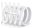 5-Pack USB C to Lightning Cable 6FT