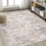 Abstract Washable Area Rug