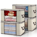 90L Foldable Storage Bags, 4-Pack