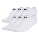 adidas Men’s Cushioned No Show Socks (6-Pair)