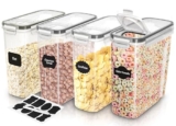4 Pack Airtight Cereal Storage Containers
