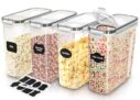 4 Pack Airtight Cereal Storage Containers