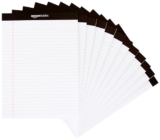 Amazon Basics Wide Ruled Note Pads, 12 Pack