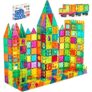 134PCS Magnetic Building Tiles Set