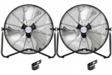 20″ High Velocity Floor Fan – 2 Pack