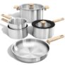 CAROTE 7 Piece Stainless Steel Cookware Set