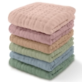 Comfy Cubs Muslin Baby Washcloths 6-Pack