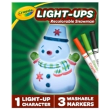 Crayola Light-Up Snowman Toy Reusable Holiday Craft Decoration