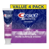 Crest 3D White Luminous Mint Toothpaste 4 Pack
