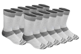 Dickies Men’s Dri-Tech Crew Socks, 12 Pairs