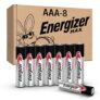 Energizer MAX AAA Alkaline Batteries 8 Pack