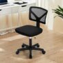 Ergonomic Armless Rolling Desk Chair