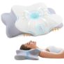 FAIORD Ergonomic Memory Foam Cervical Pillow with Cooling Support