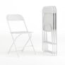White Folding Chairs 4 Pack