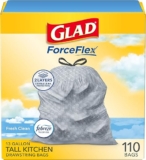 Glad Odorshield 13 Gallon Trash Bags – 110 Count