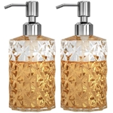 2-Pack Glass Soap Dispenser Set