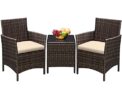 Greesum 3-Piece Outdoor Rattan Furniture Set