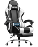 GTPLAYER Adjustable Gaming Chair with Footrest