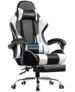 GTPLAYER Adjustable Gaming Chair with Footrest
