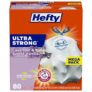 Hefty Ultra Strong Lavender Trash Bags, 80 Count