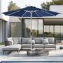 9ft Patio Umbrella with Tilt