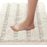 H.VERSAILTEX Non-Slip Chenille Bath Rug