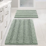 H.VERSAILTEX Sage Chenille Bath Rug Set