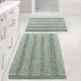 H.VERSAILTEX Sage Chenille Bath Rug Set