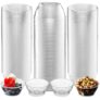 Clear Mini Plastic Dessert Bowls – 100 Pack