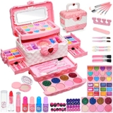 Kids Makeup Kit – Washable, Non-Toxic Pretend Play for Girls 4-12