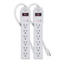KMC 6-Outlet Surge Protector Power Strip 2-Pack